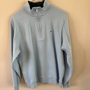 Vineyard Vines Mens Harbor-point 1/4 Zip Pullover. Size Small. Color Blue.